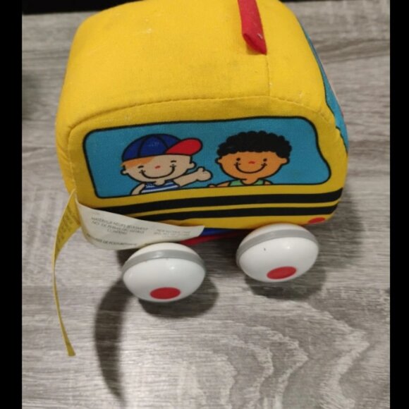 Melissa And Doug K's Kids Pull Back Soft School Bus Pull Back Vehicle Toy 9M+ - Picture 5 of 11